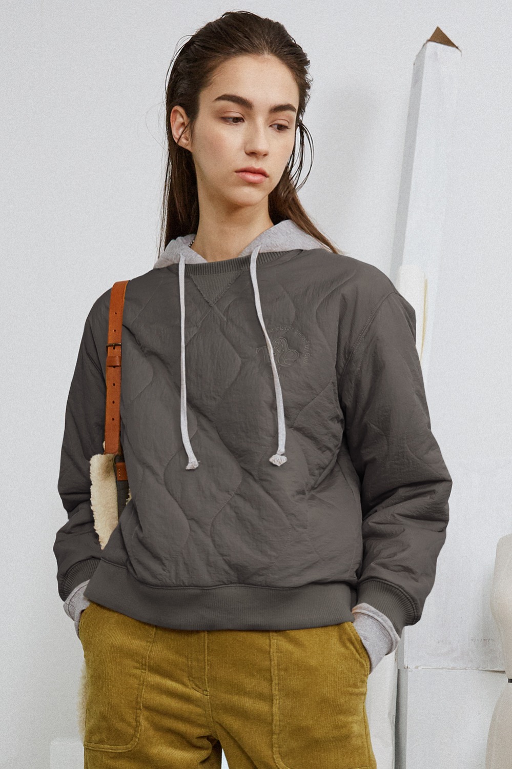 Daria Padded Pullover_Charcoal