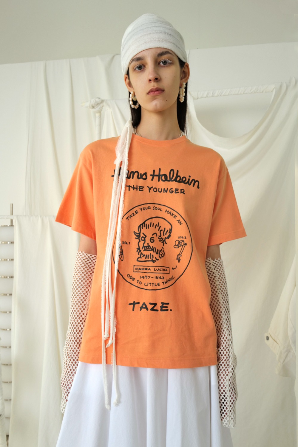 Holbein Emblem Single Tee_Neon Coral