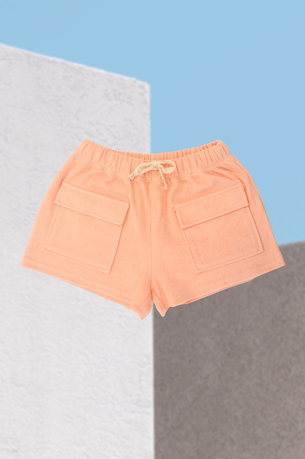 Kid&#039;s Cargo Shorts_Peach
