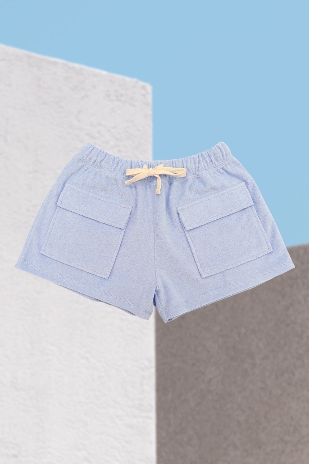 Kid&#039;s Cargo Shorts_Sky Blue